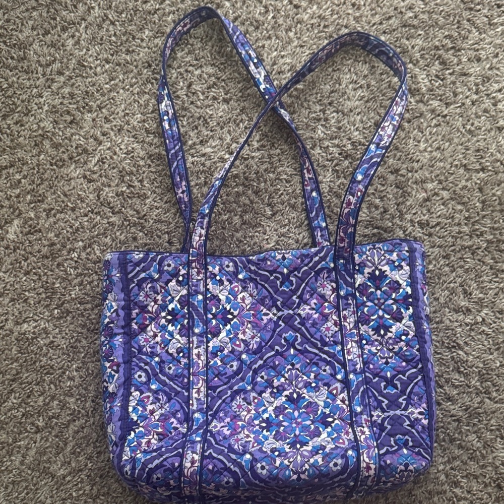 Vera Bradley Purple and Blue Patterned Shoulder Bag - Picture 3 of 4